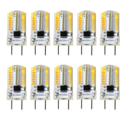 10pcs G8 LED Light Bulb Lamp T5 64 3014 Kitchen Cabinet Lighting Warm White 120V - Image 1 of 4