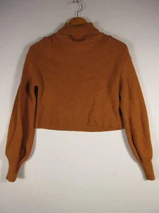 Blau Regen Damen Pullover Rollkragenpullover leicht langarm Gr. S orange - Bild 1 von 7