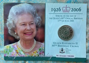Fünf-Pfund-Gedenkmünze Queen Elizabeth II. Geburtstag 2006 - B1 - Bild 1 von 4