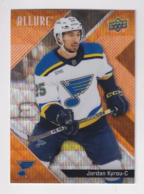 2024-25 Upper Deck Allure ORANGE SLICE #76 JORDAN KYROU St Louis Blues - Image 1 of 2
