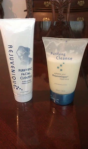 CREMA FACIAL PURIFICANTE REJUVENIQUE LIMPIADOR 4 OZ ~ MÁS 2-4 OZ LIMPIADOR LÍQUIDO - Imagen 1 de 2