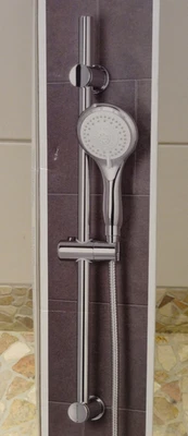 Home Creation Brausestangenset Handbrause 5 Stufen Duscharmatur Stange 73cm  NEU - Bild 1 von 4