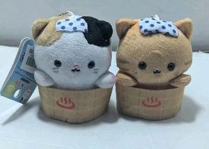 Lamplanning Chat x Hot Spring & Mike x Spring Cat (Lot Of 2) Keyrings - Picture 1 of 3