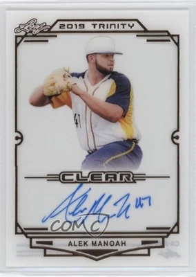 2019 Leaf Trinity Clear Auto Alek Manoah #CA-AM2 Auto - Image 1 of 2