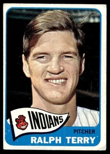 1965 Topps #406 Ralph Terry Cleveland Indians VG-VGEX wrinkle - Picture 1 of 2