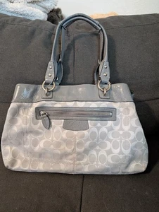 Coach Brooke Jacquard Satchel Handtasche grau J1072-F15533 - Bild 1 von 4
