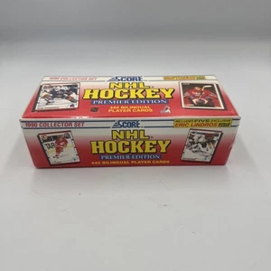 Juego bilingüe Score NHL Hockey Premier Edition 1990 sellado de fábrica 72400-B - Imagen 1 de 5