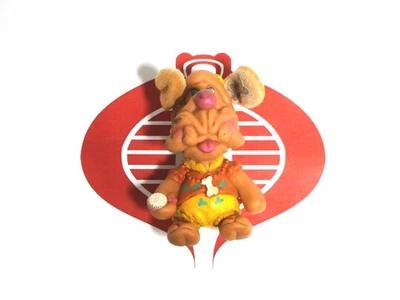 Wrinkles Dog Finger Puppet Brown Dog LJN Ganz Bros 1986  - Image 1 of 2