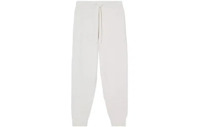 Pantalones deportivos Burberry FW22 color liso exclusivo con logotipo tejido con puños Foto 1 de 4