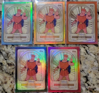 2025 Topps Disney Mint Hercules Rainbow: /75, /50, /25, /10, /5 Foil Refractors - Image 1 of 4