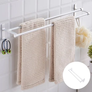 Toallero de pared con soporte de baño para colgador de dos estantes - Imagen 1 de 12