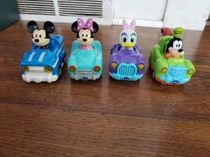Vtech Disney Go Go Smart Wheels Musical Cars Daisy, Goofy, Minnie & Mickey - Picture 1 of 9