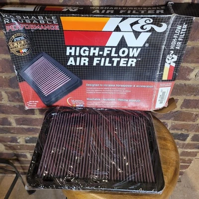 Filtro de aire de repuesto K&N 33-2144 para camioneta y SUV Toyota/Lexus V8 2000-2015 Foto 1 de 3