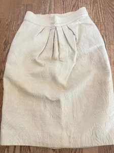 Christian Lacroix Size Euro 40 cream textured 8 USA - Picture 1 of 7