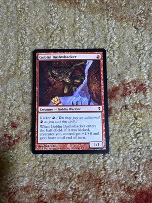 Goblin Bushwhacker: MtG Magic the Gathering Zendikar Common - Image 1 of 2