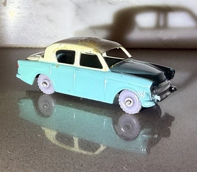 Matchbox Lesney Hillman Minx #43 Blue / White Top. Gray Metal Wheels - Image 1 of 4
