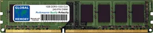 1GB DDR3 1333MHz PC3-10600 240-PIN DIMM MEMORY RAM FOR DESKTOPS/PCs - Picture 1 of 1