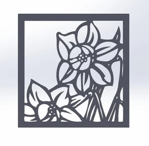 10 DXF File Flower Bouquet Blossom Flourish Art Laser Cut Plasma Router Nr6002 - Picture 1 of 23