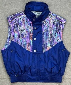 Phenix Sports Vtg Women's Full Zip Hidden Hood Sleeveless Ski Jacket Size L - Picture 1 of 10