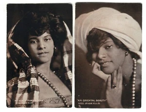 AM1766 - MUSIC - THEATRE MUSICAL STAR JESSIE ELLIS, BLACK ACTRESS - 2x PC - Picture 1 of 2