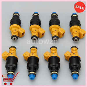 Set of 8 Flow Matched 0280150943 Fuel Injectors for Bosch Ford 4.6 5.0 5.4 5.8