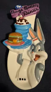 Poggia cucchiaio ceramica Looney Tunes 1998 Bugs Bunny Diner - Nuovo con scatola - Foto 1 di 8