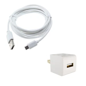 Micro Home Charger USB Cable Power Adapter Cord Wall AC Plug for SmartPhones - Picture 1 of 4