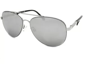 BLOC Dune Occhiali da Sole Unisex Argento Nero Cromato / Full Specchio Lenti - Foto 1 di 4