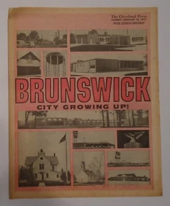 Brunswick OH 1971 suplemento de periódico Cleveland Press anuncios de historias locales - Imagen 1 de 3