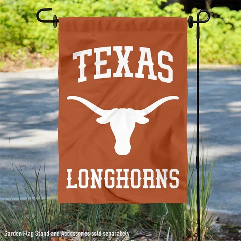 Texas Longhorns Wordmark Garden Flag and Yard Banner Cover