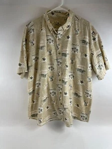 Woolrich Shirt Men's Size XL Tan Button Down Hunting Fishing Short Sleeve - Picture 1 of 7