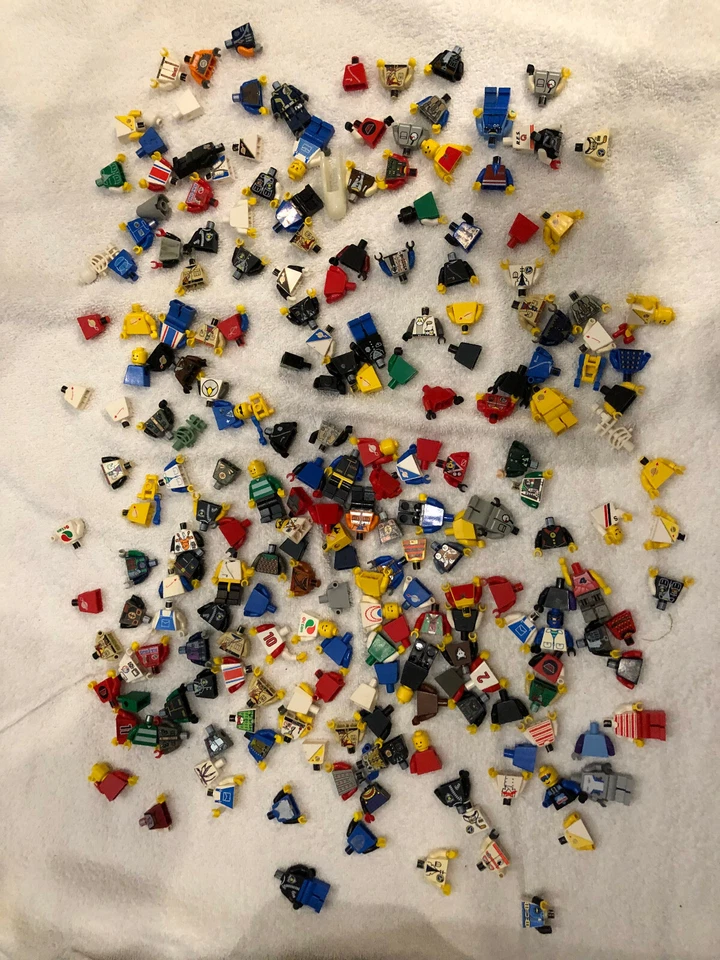 Large Lego Lot of MInifig Torsos.- City, Pirate, Town, Castle, Space - Image 1 of 1