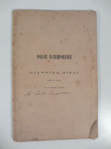 Poesie estemporanee di Giannina Milli dette in Torino il 2 marzo 1863, Teramo