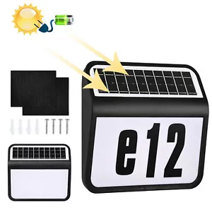 Solar Hausnummernleuchte Hausnummer LED Beleuchtung Außenleuchte Beleuchtet IP65 - Bild 1 von 13