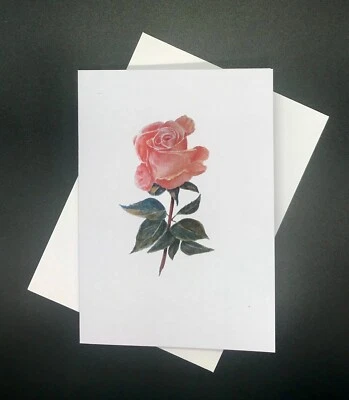 Rose#1, Blank Greeting Cards w/envelopes,  Notecards, Original Art - Image 1 of 4