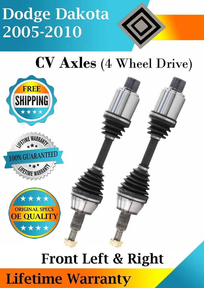 OE Front Left & Right CV Axle For 2005-2010 Dodge Dakota 4WD Lifetime Warranty — 第 1/4 张图片