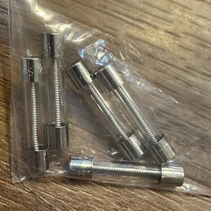 5 Pack of Buss MDL-4/10, 0.400A 250V Time Delay (Slow Blow) Glass Body Fuses - Picture 1 of 6