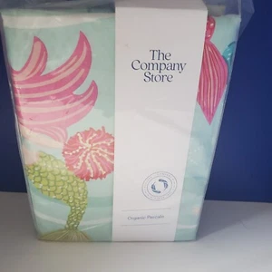 The Company Store Ocean Mermaid 200-Thread Count Organic Cotton Percale Full Set - Picture 1 of 4