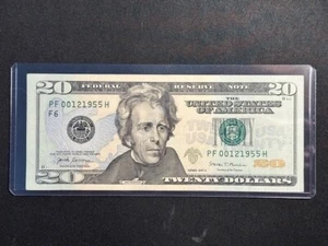 $20 Dollar Bill Fancy Serial Number 00121955!! - Picture 1 of 7