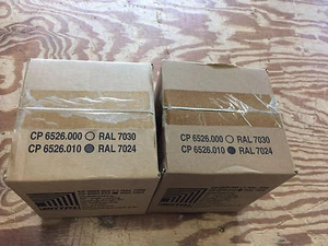 RITTAL 6526010 ANGLE COUPLING FOR SUPPORT ARM 130MM RAL 7024 **NEW LOT OF 2** - Picture 1 of 3
