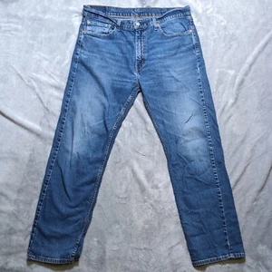 Jeans Levis uomo 38x32 blu 505 dritto vita media lavaggio medio classico americano - Foto 1 di 11