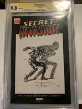 SECRET INVASION #1 CGC SS 9.8 Sketch Of MARVEL ZOMBIES SPIDER-MAN ARTHUR SUYDAM