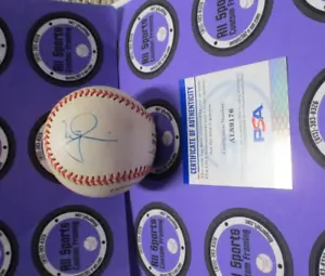 Mark McGwire Autographed Rawlings Baseball Side Panel PSA COA #AL89176 - Picture 1 of 10