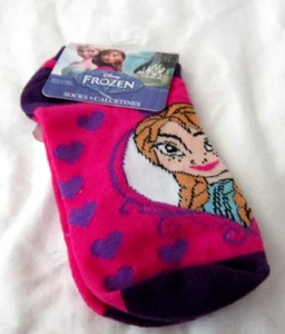Unisex Frozen Princess Anna Pink with Hearts Dress up Socks Size:6-8-New!AR5S - Picture 1 of 2