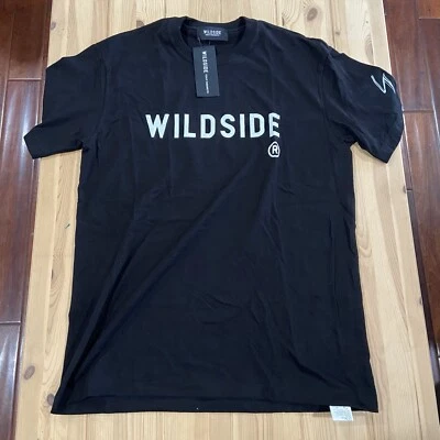 WILDSIDE YOHJI YAMAMOTO  Spellout NWT T-shirt cotton black Large? - Image 1 of 4
