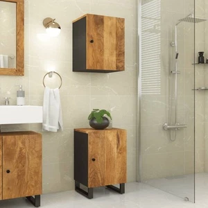 Mueble de Baño Armario Auxiliar con Almacenaje para Aseo Madera Maciza vidaXL - Imagen 1 de 52