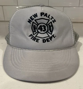 New Paltz FD Ladder 43 NY Vintage Trucker Hat Baseball Cap Adjustable Fire Dept. - Picture 1 of 13
