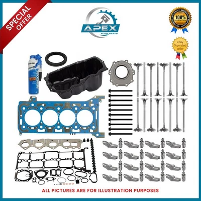 FORD TRANSIT 2.0 ECOBLUE HEAD GASKET SET WITH OIL SUMP ENGINE VALVES REBUILD KIT - Image 1 of 4