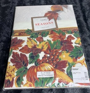 Bardwil Seasons Tablecloth Autumn Fall Thanksgiving 60x84 Oblong New - Picture 1 of 6