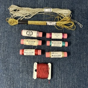 LOTE 6 EMPACADORAS Filamento Mezclador Para Bordar Más 3 Madejas Metálicas - Imagen 1 de 8